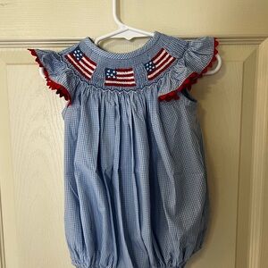 Stitchy Fish Bubble Romper 12 months